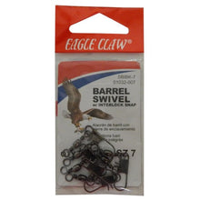 Load image into Gallery viewer, Eagle Claw Barrel Swivel w/ Interlock Snap