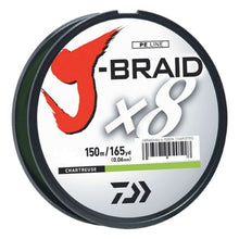 Load image into Gallery viewer, Daiwa J-Braid x8 Dark Green 165yds