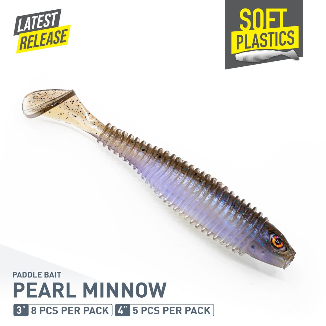 Chasebaits PB4-110 Paddle Bait 4 Pearl Minnow