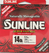 Load image into Gallery viewer, Sunline Super Natural Monofilament 330yd