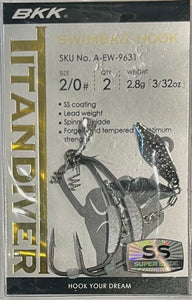 BKK TITANDRIVER Weighted Hooks