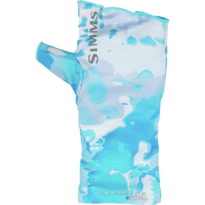 Simms SolarFlex NoFinger SunGlove-Cloud Camo Blue