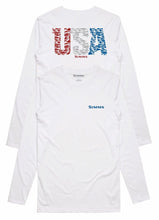 Load image into Gallery viewer, Simms USA Species LS Tech Tee White
