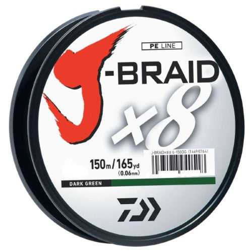 Daiwa J-Braid x8 Chartreuse 150yds