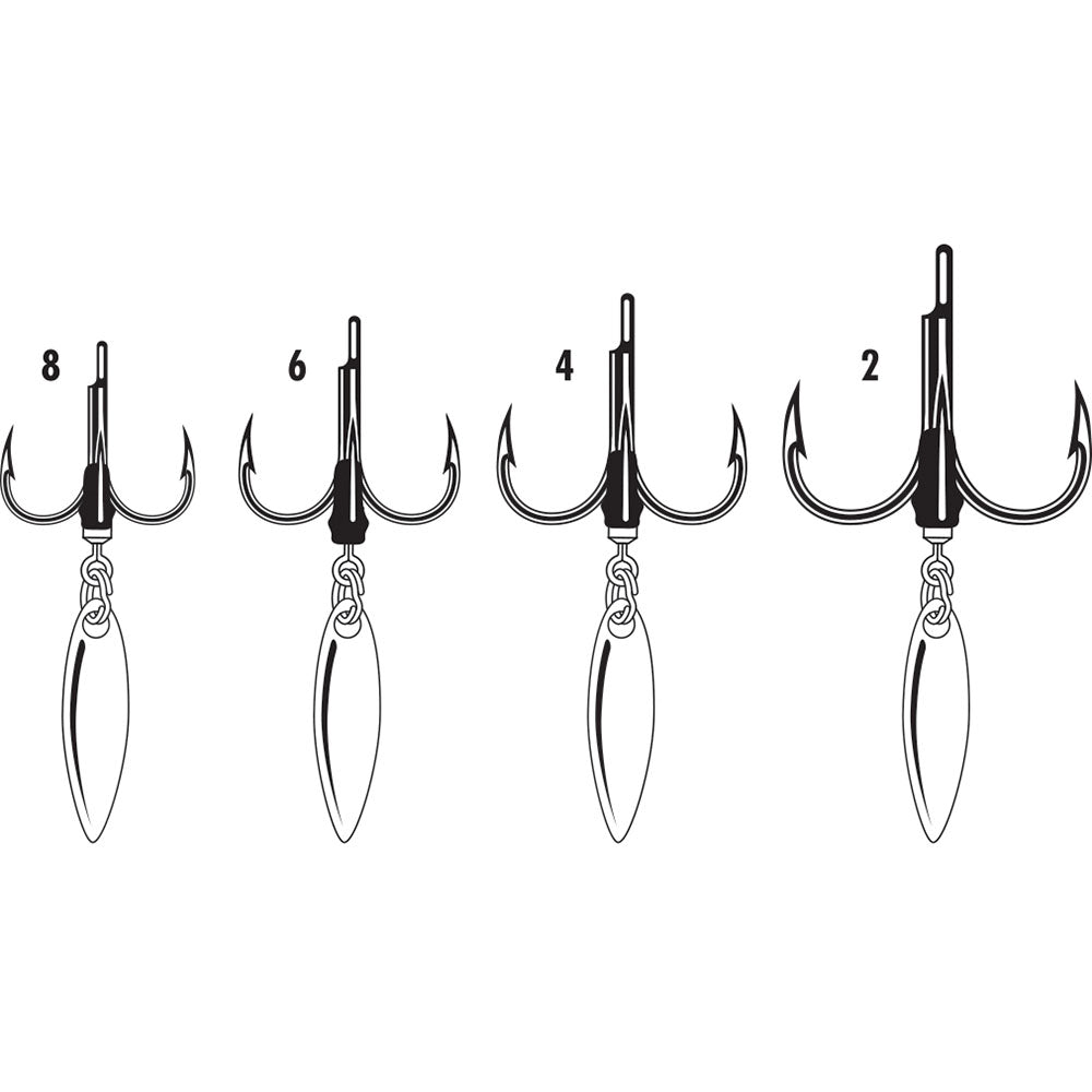 VMC Bladed Hybrid Treble Hook