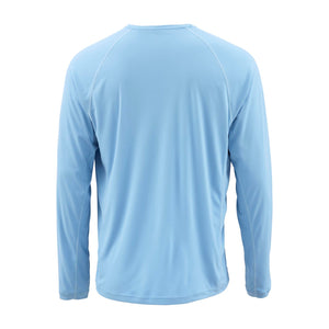 Simms M’s Solarflex LS Crewneck-Faded Denim