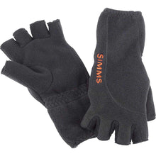 Load image into Gallery viewer, Simms Headwaters Fleece Half Finger Glove-Black
