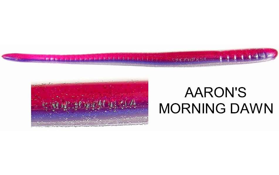 Roboworm Fat Straight Tail Aaron's Morning Dawn