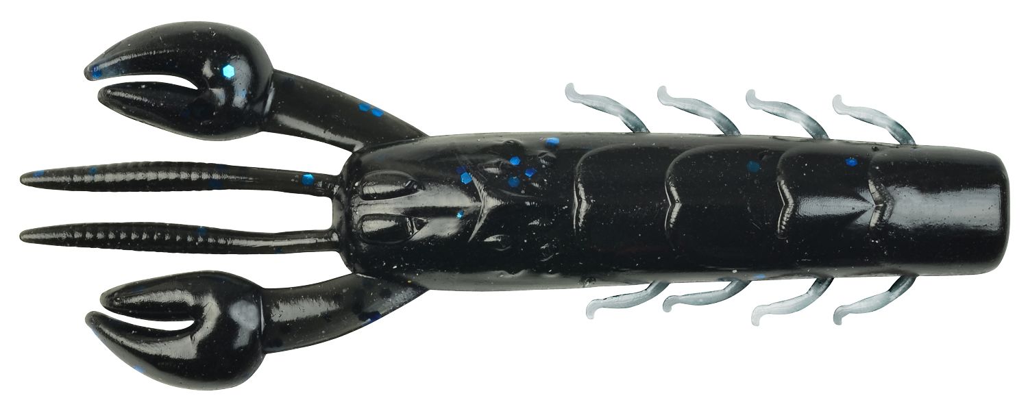 Berkley Havoc 3.5 inch Slop Craw Soft Fishing Bait, Black