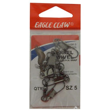 Load image into Gallery viewer, Eagle Claw Barrel Swivel w/ Interlock Snap

