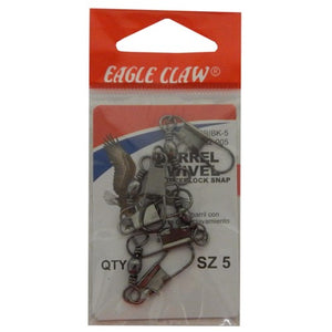 Eagle Claw Barrel Swivel w/ Interlock Snap