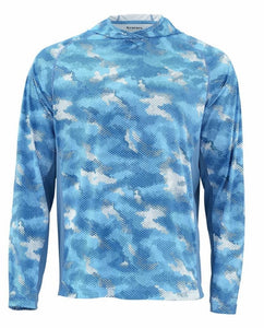 Simms Solarflex Hoody-Hex Camo Sky Blue