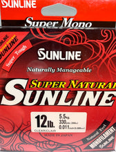 Load image into Gallery viewer, Sunline Super Natural Monofilament 330yd
