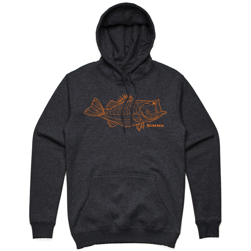 Simms bass logo clearance hoody