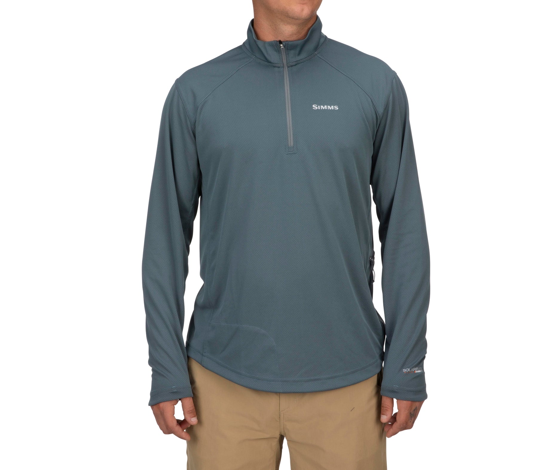 Simms Solarflex 1/4 Zip Manches Longues Chemise Soleil Homme Xl Légère Simms Solarflex 1/4 Zip Manches Longues Chemise Soleil Homme Xl Légère