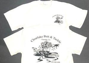 Clearlake Bait & Tackle Short Tee-White