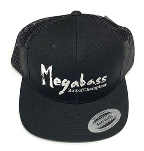Megabass Brush Mesh Hat Black
