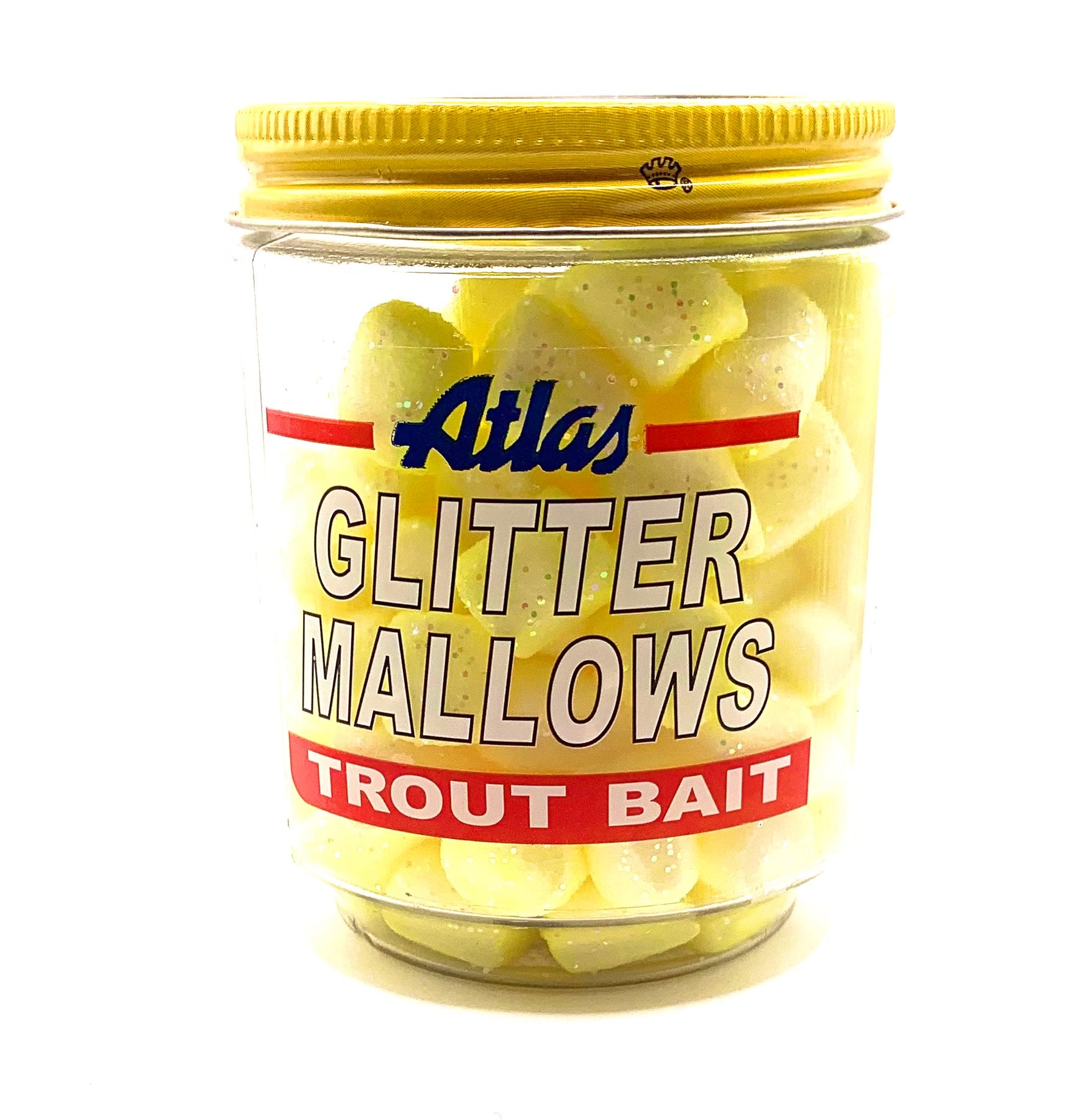 Atlas Mike's Glitter Mallows Fishing Bait - Yellow And Cheese Scent - For Carp & Competition Fishing