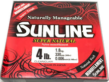Load image into Gallery viewer, Sunline Super Natural Monofilament 330yd
