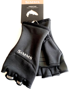 Simms Freestone Half Finger Glove-Black