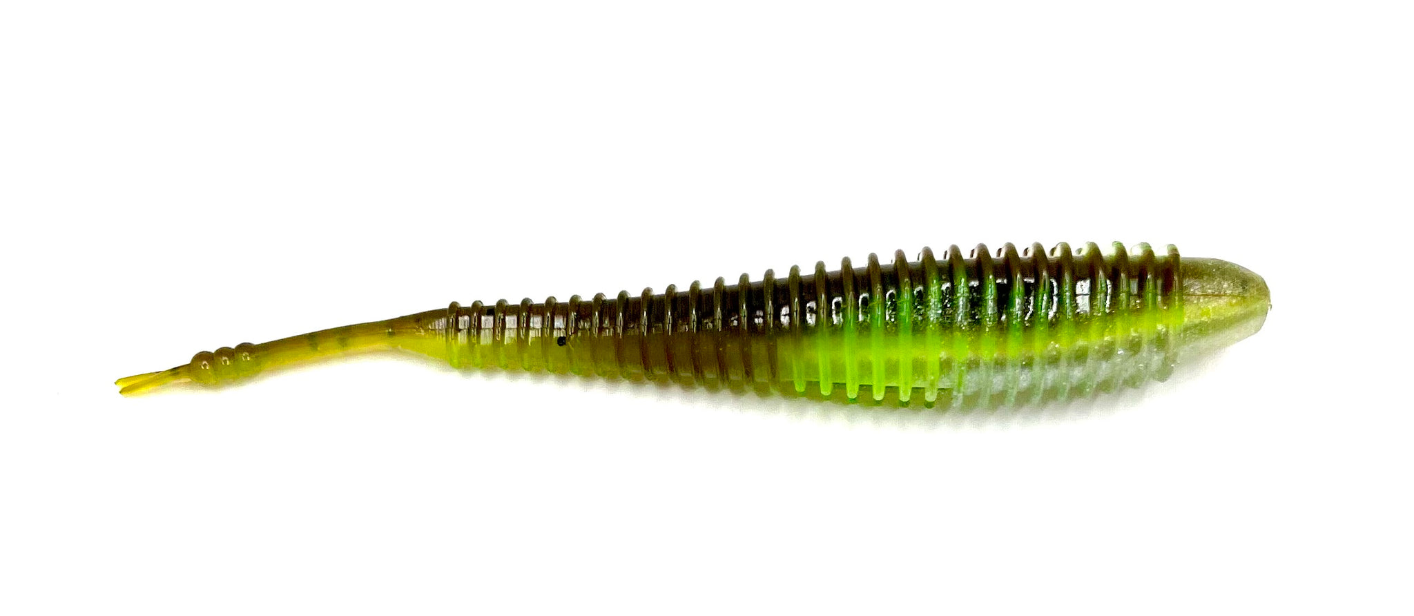 Missile Baits Spunk Shad - 4.5in - Green Pumpkin Delight