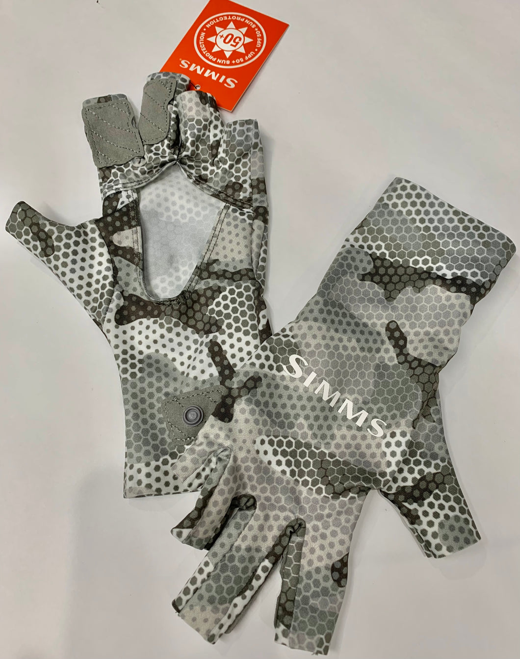 Simms SolarFlex SunGlove-Hex Flo Camo Steel