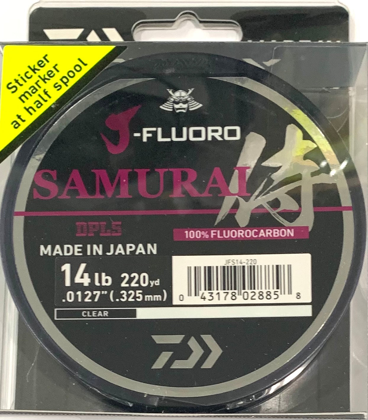 Daiwa J-Fluoro Samurai Fluorocarbon – Clearlake Bait & Tackle