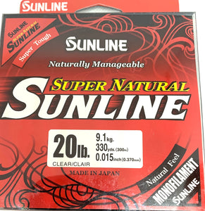 Sunline Super Natural Monofilament 330yd